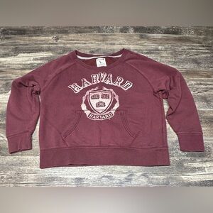 College Vault Harvard Sweatshirt Men’s Large Burgundy Distressed GUC